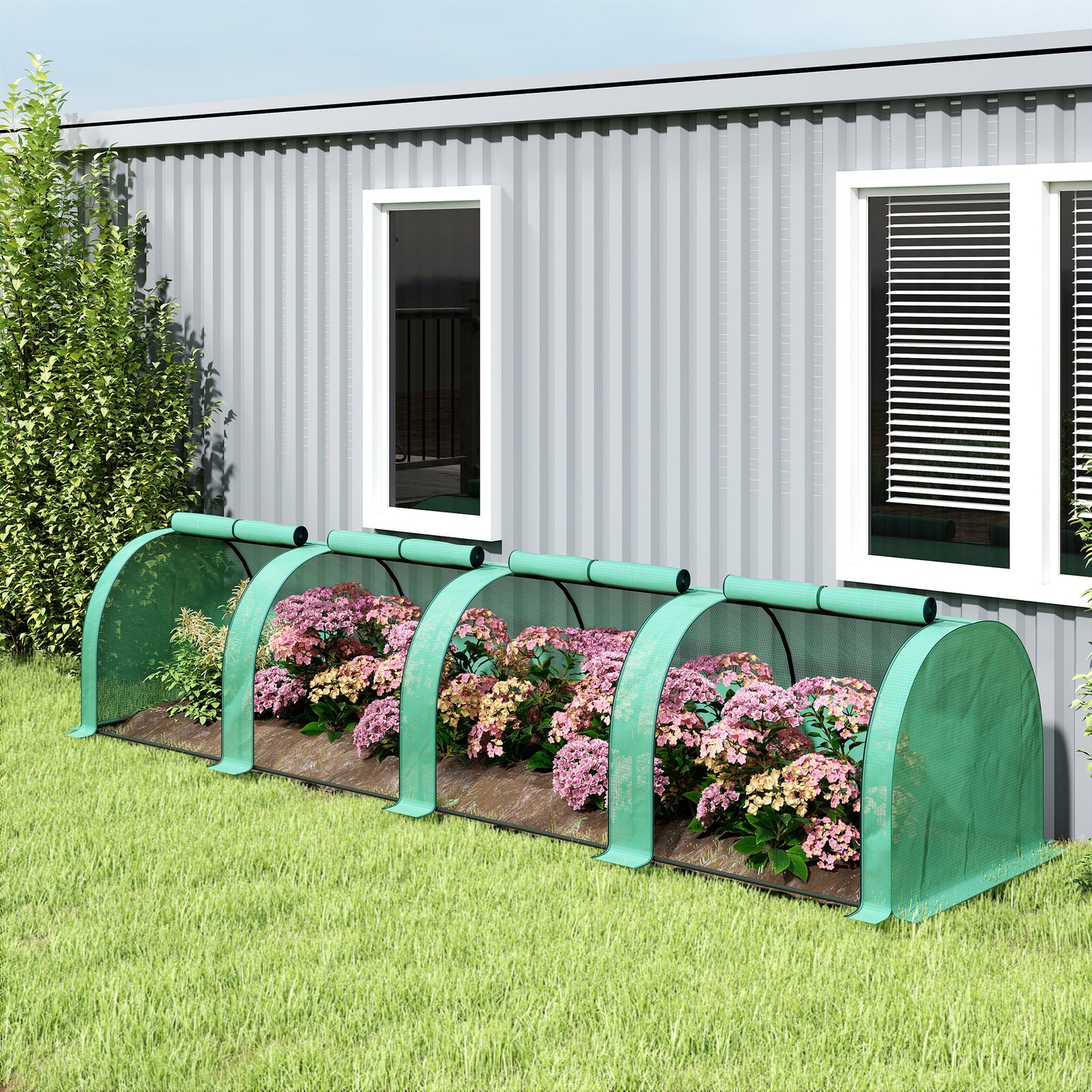 395  x 100 cm Low Tunnel Greenhouse