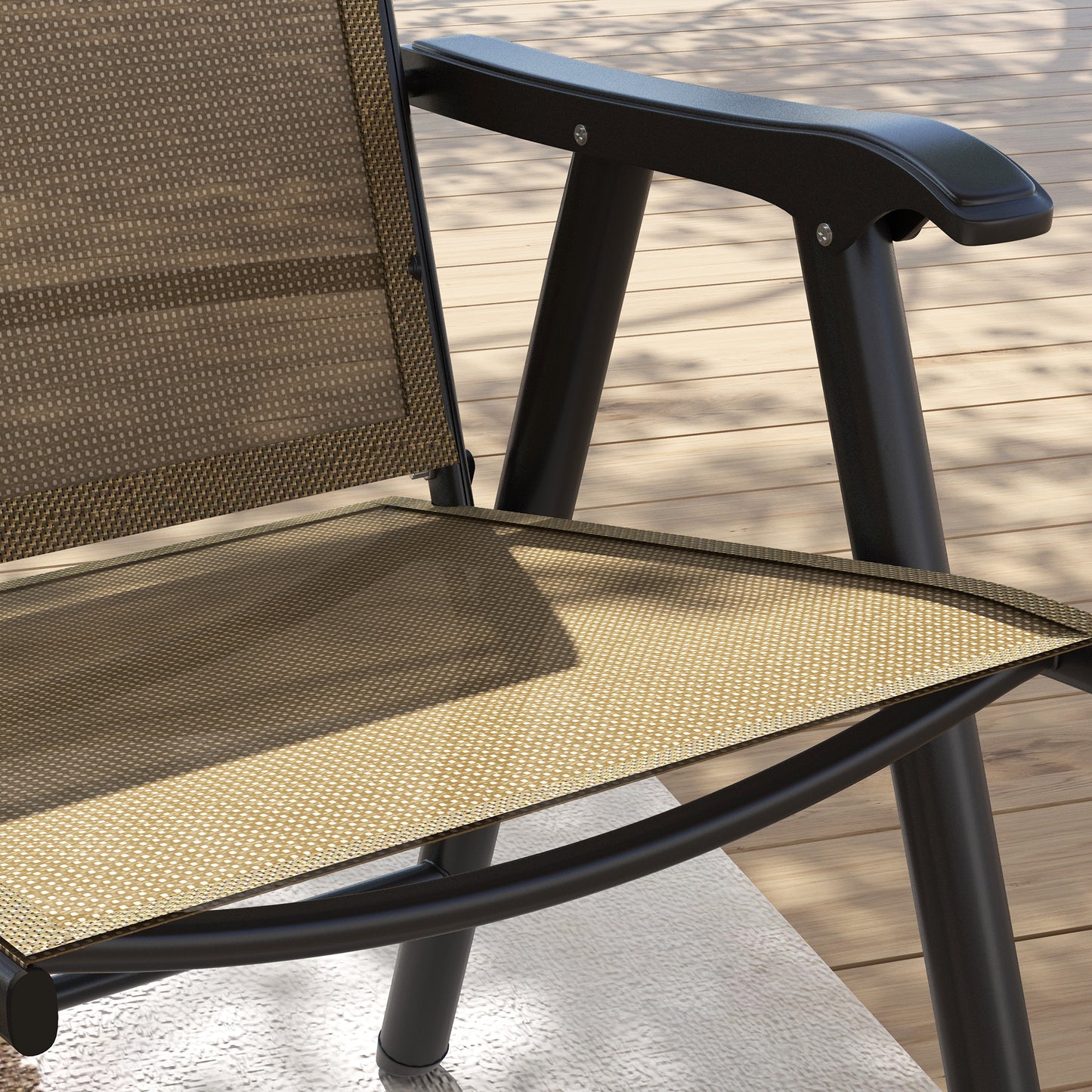 Set of Four Folding Garden Chairs