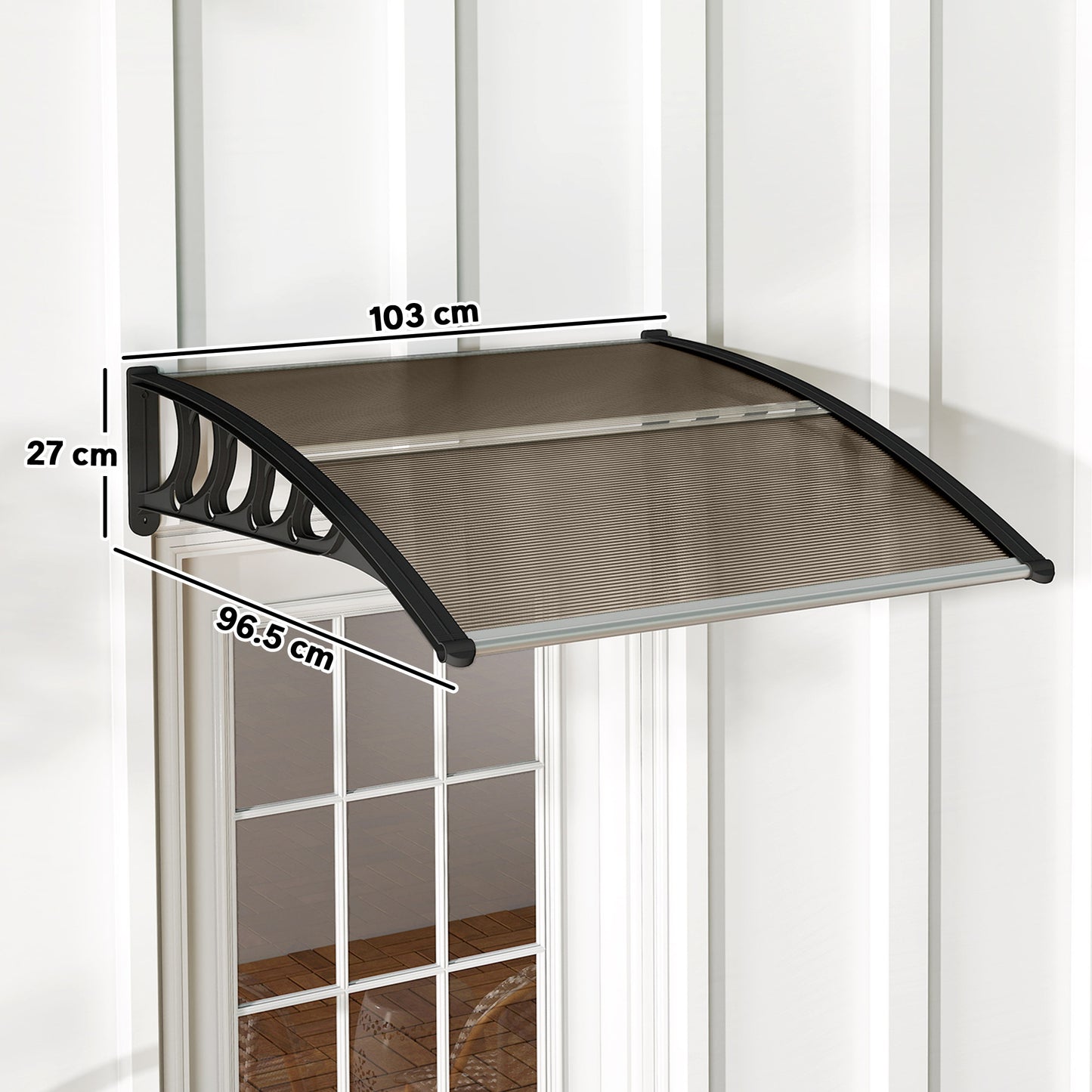 Front Door Canopy, Outdoor Awning, Rain Shelter for Window