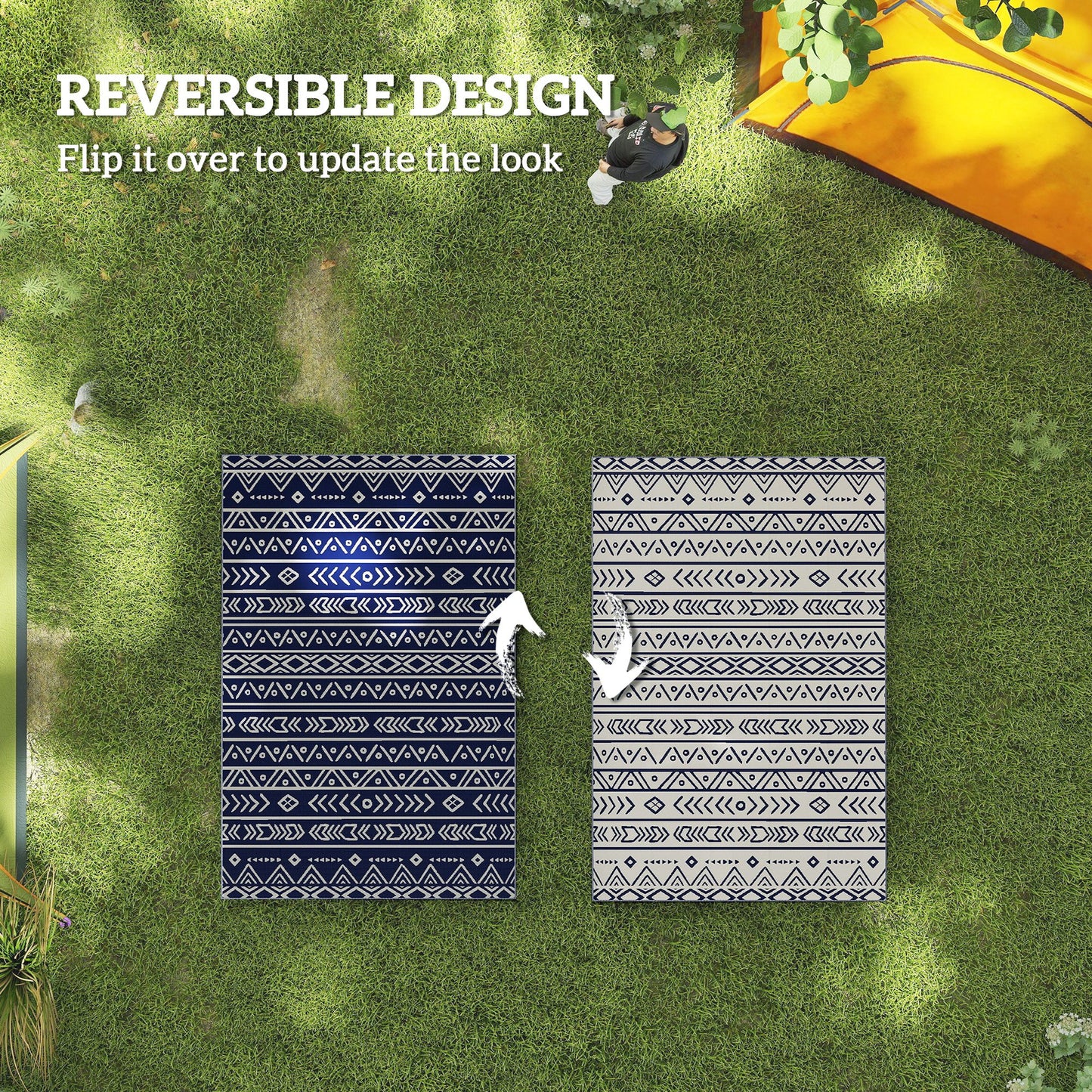 Reversible Outdoor Rug with Carry Bag (1)