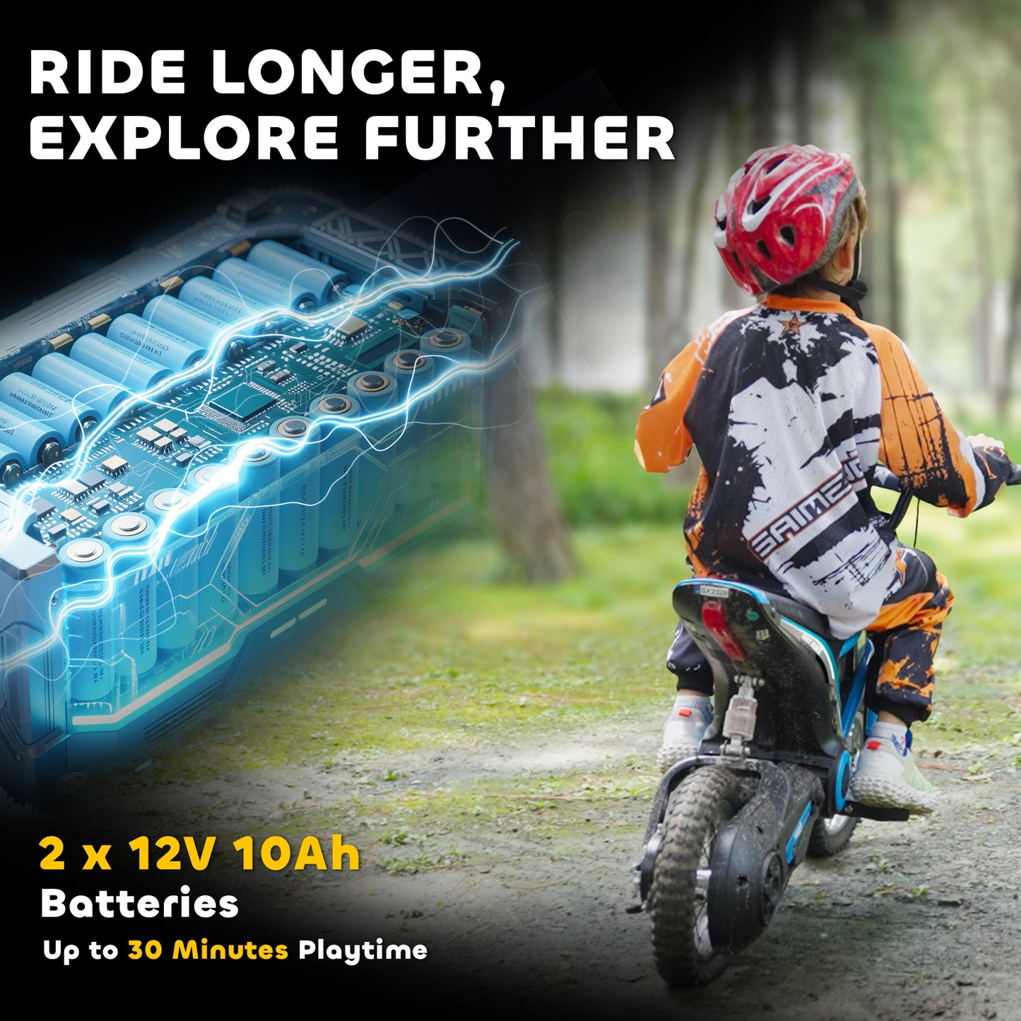 24V Electric Motorbike 18km/h with Twist Grip Throttle
