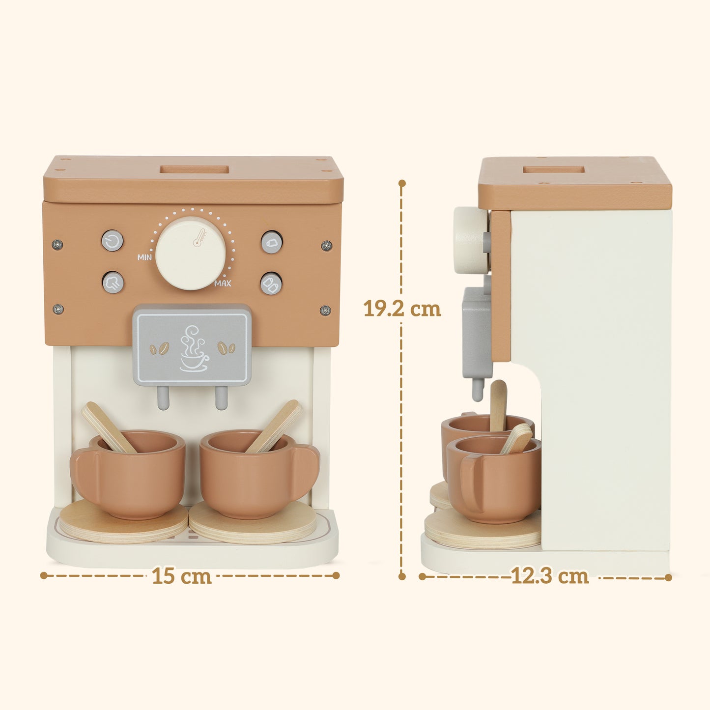 Kids Wooden Coffee Machine Toy