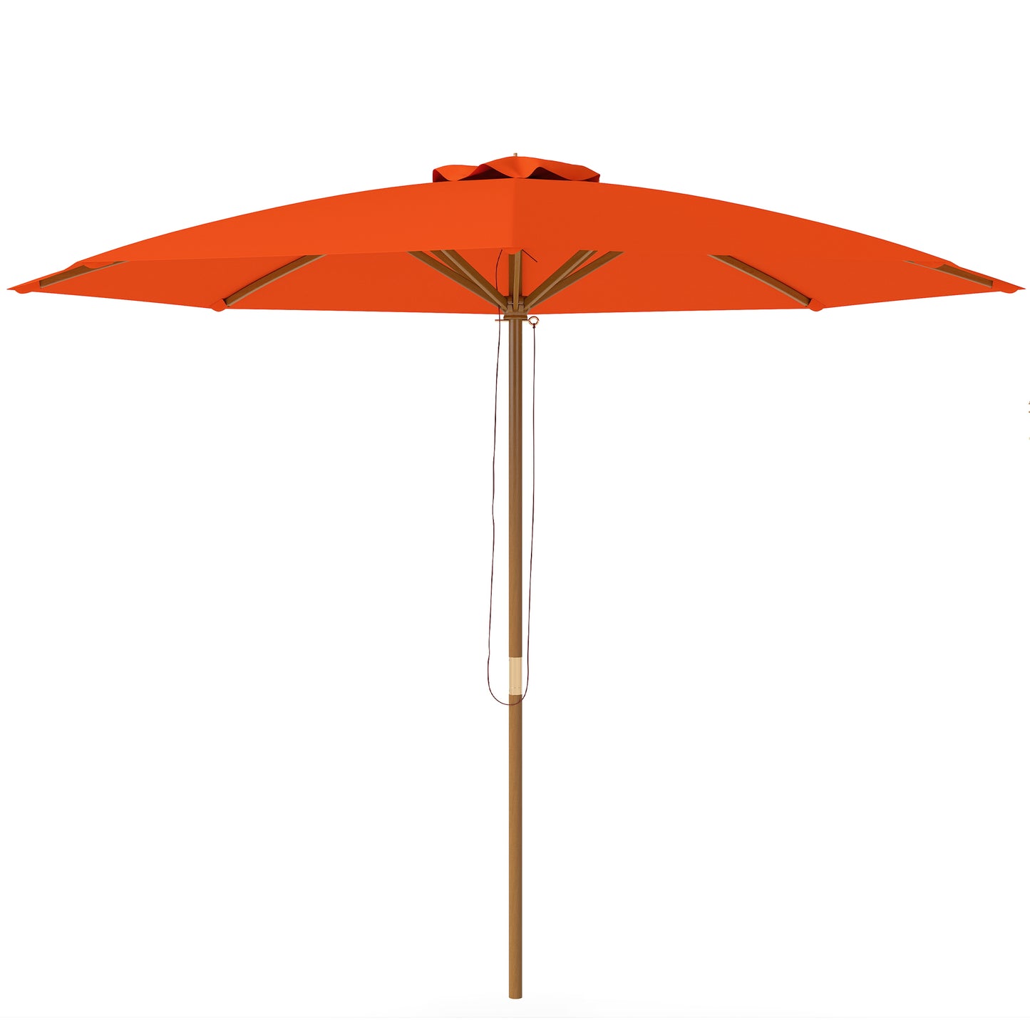 3m Wood Pole Parasol Umbrella