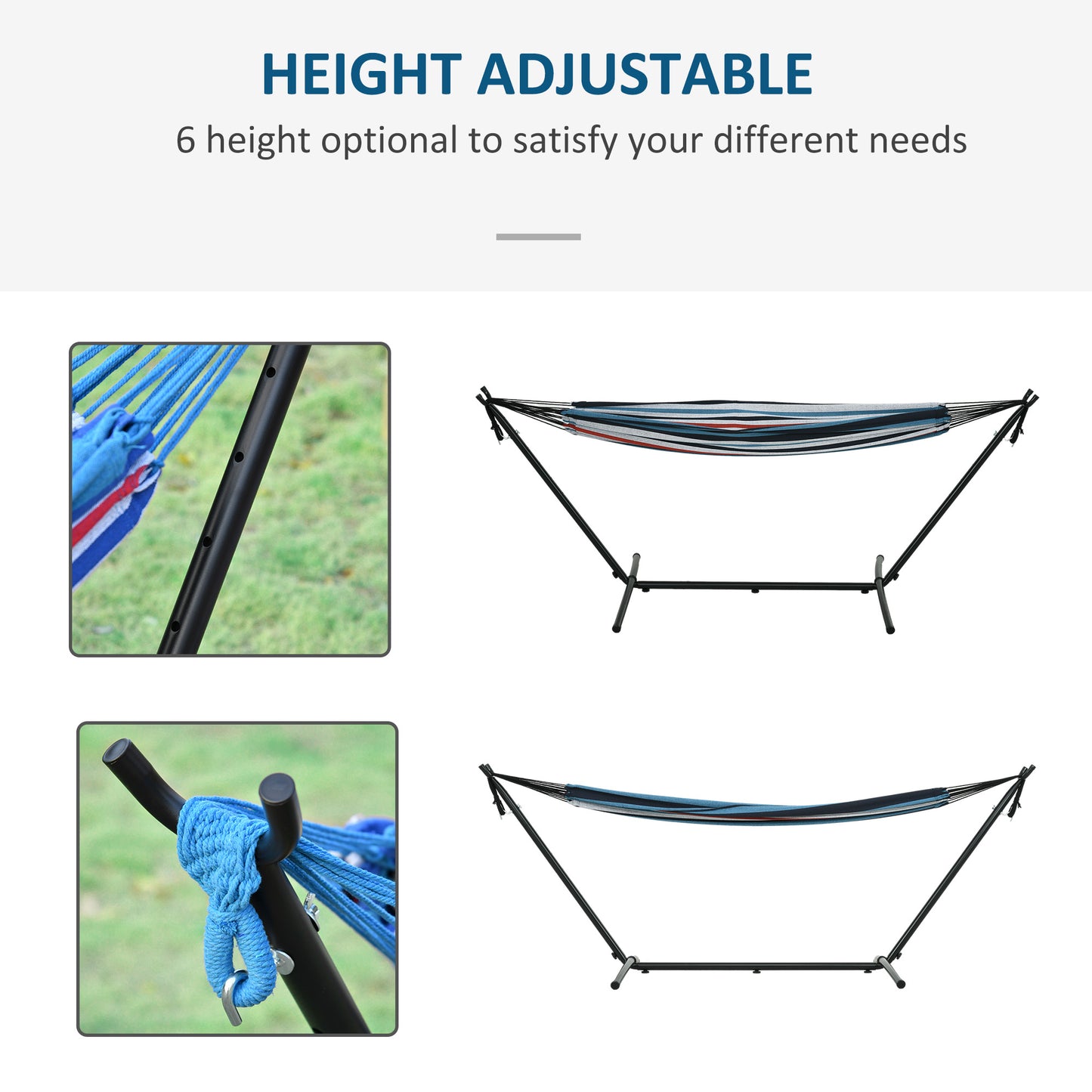 298 x 117cm Hammock with Stand Camping Hammock (1)