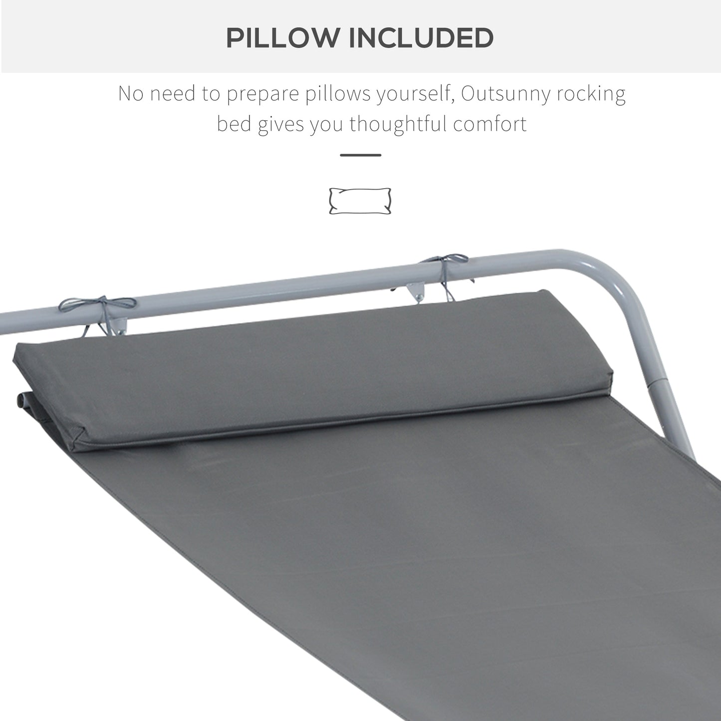 Rocking Sun Lounger, Single Garden Lounger Sunbed