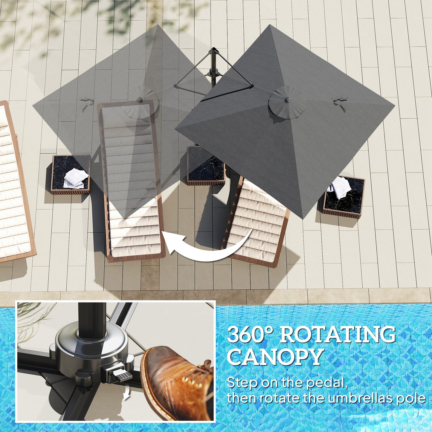 Patio Offset Parasol Umbrella