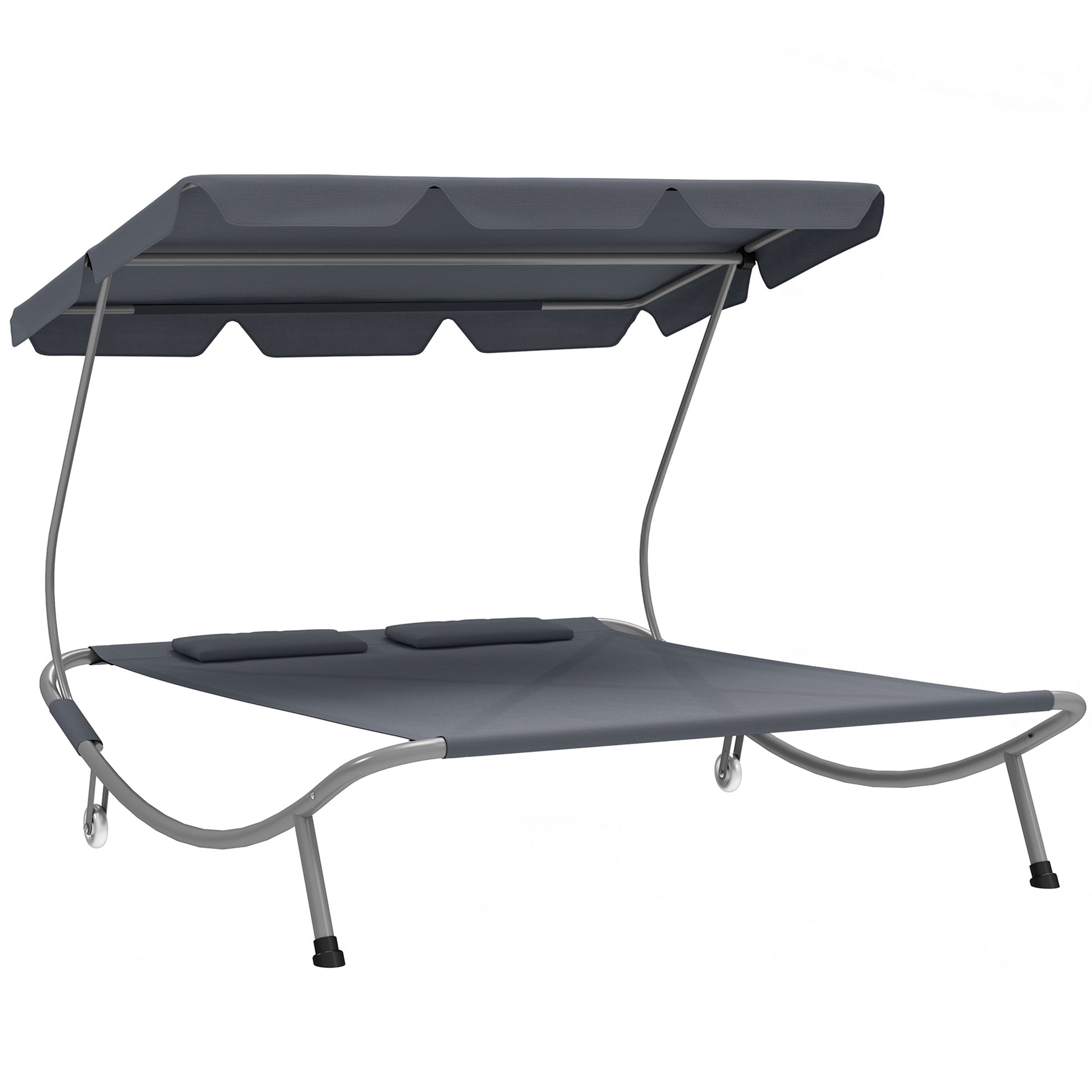 Double Outdoor Bed, with Canopy