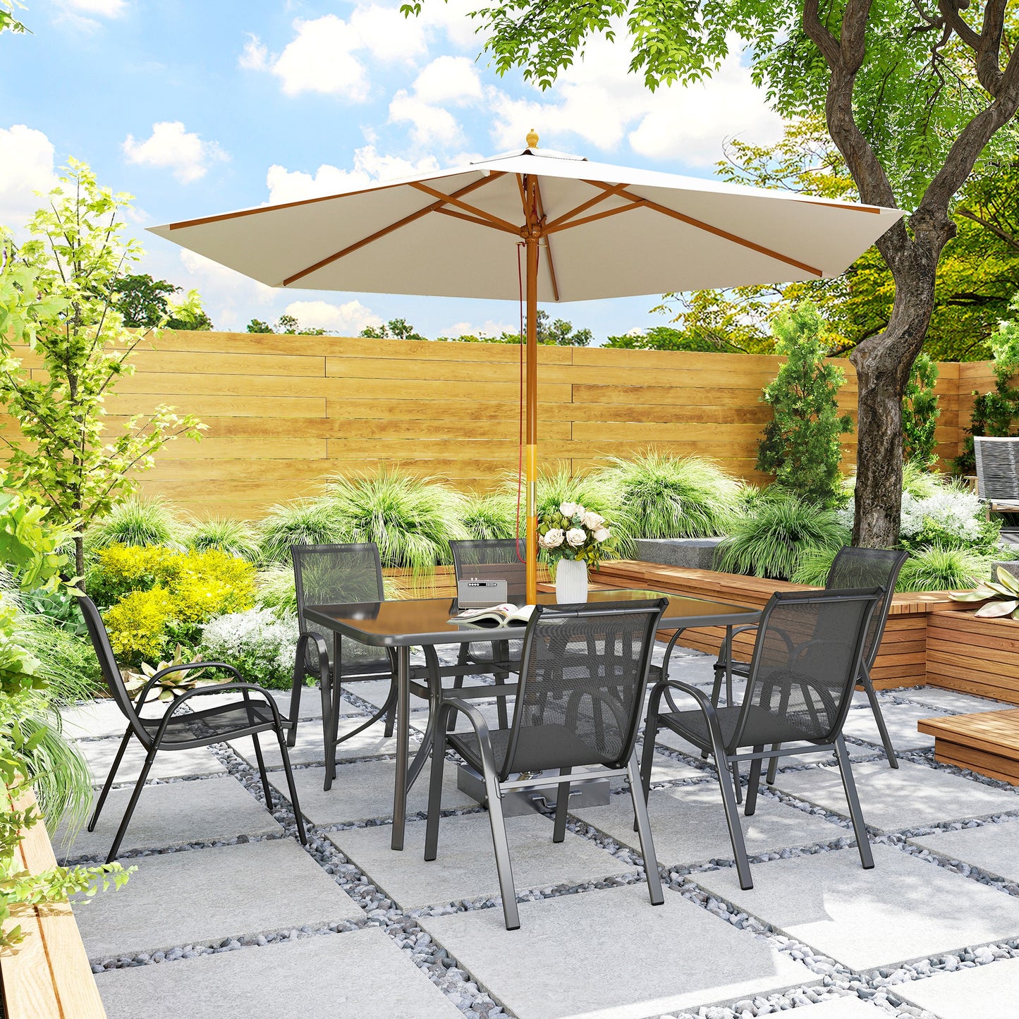 Seven-Piece Outdoor Dining Set