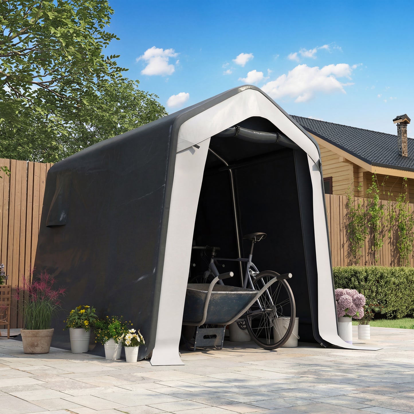 1.8 x 2.4m Garden Storage Shed Tent