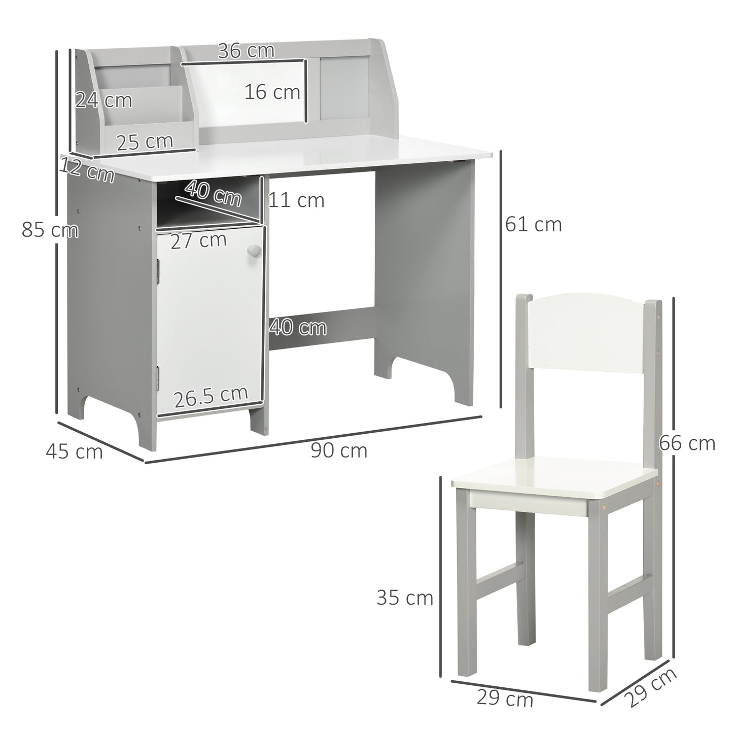Kids Table and Chair Set w/ Whiteboard