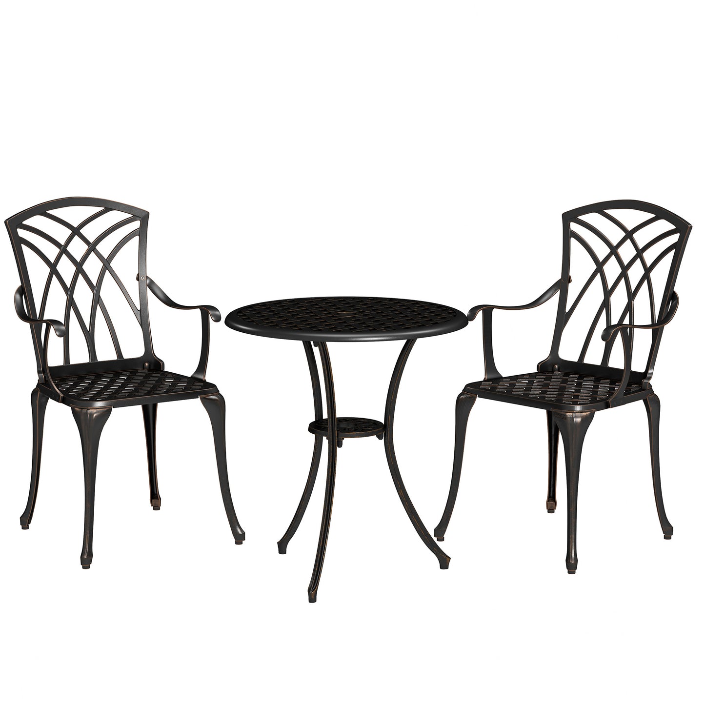 3 Pieces Garden Dining Set for 2