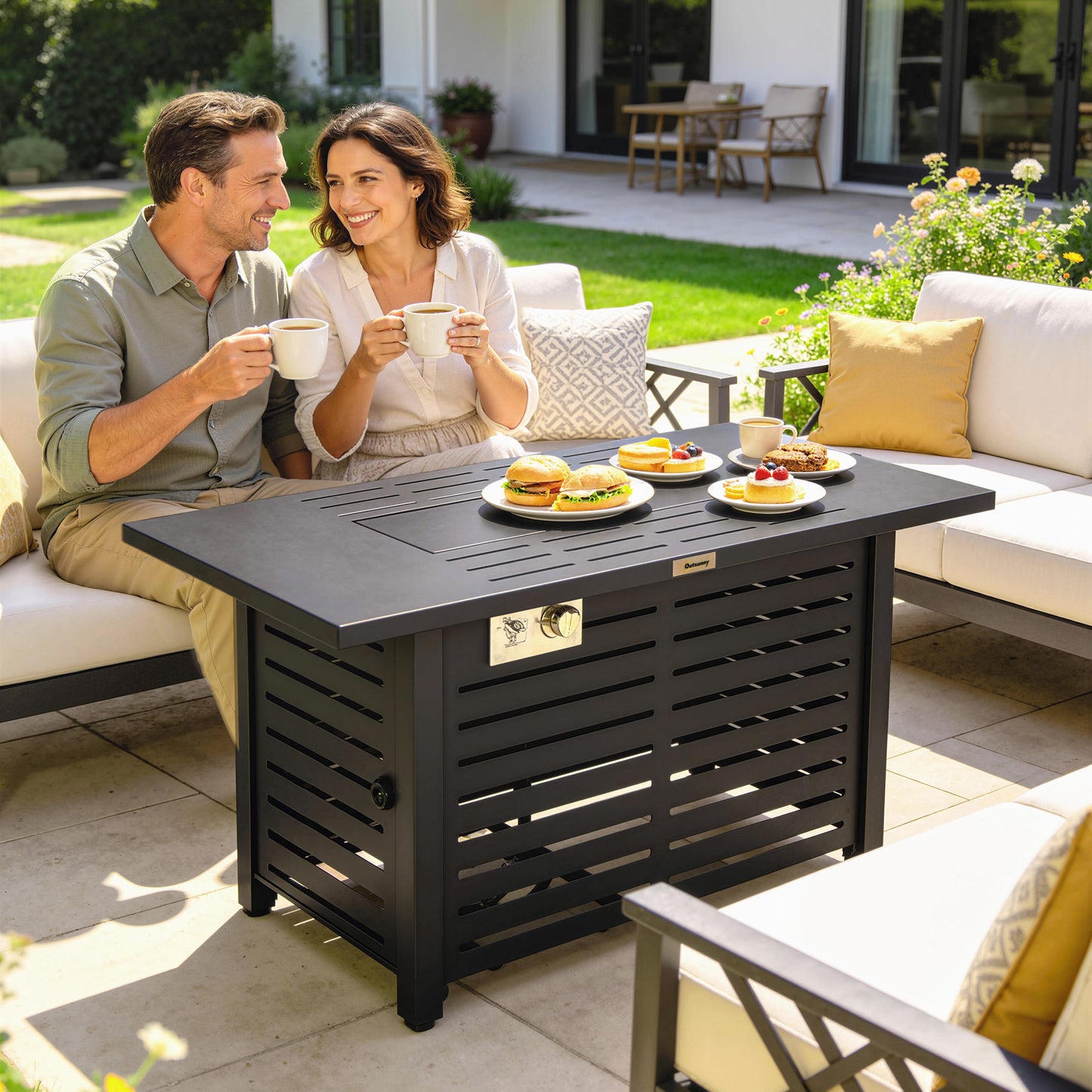 Propane Gas Fire Pit Table