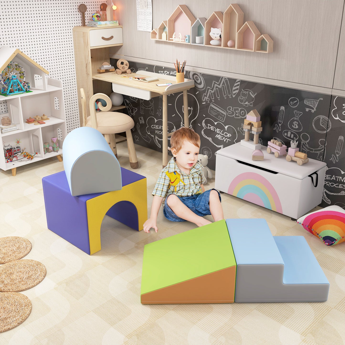 4-Piece Soft Play Set for Toddlers