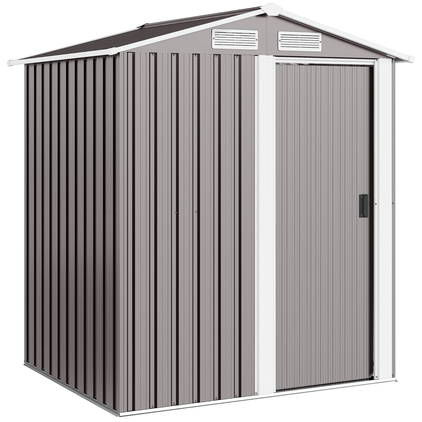 Garden Metal Tool Storage Shed with Sliding Door (1)