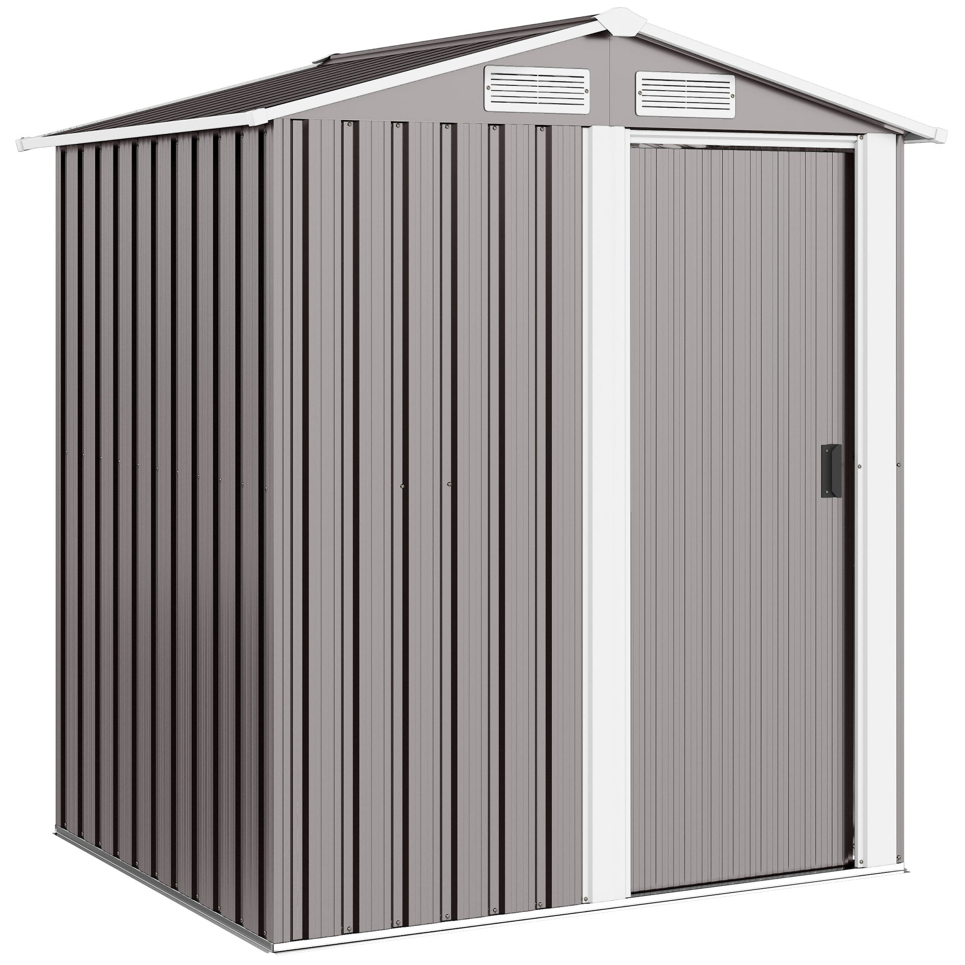 Garden Metal Tool Storage Shed with Sliding Door (1)