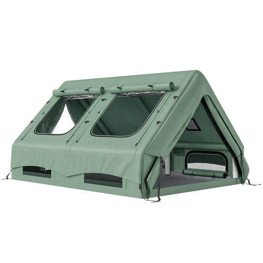 Inflatable Camping Tent, 4 Season Hot Tent 10000mm Waterproof