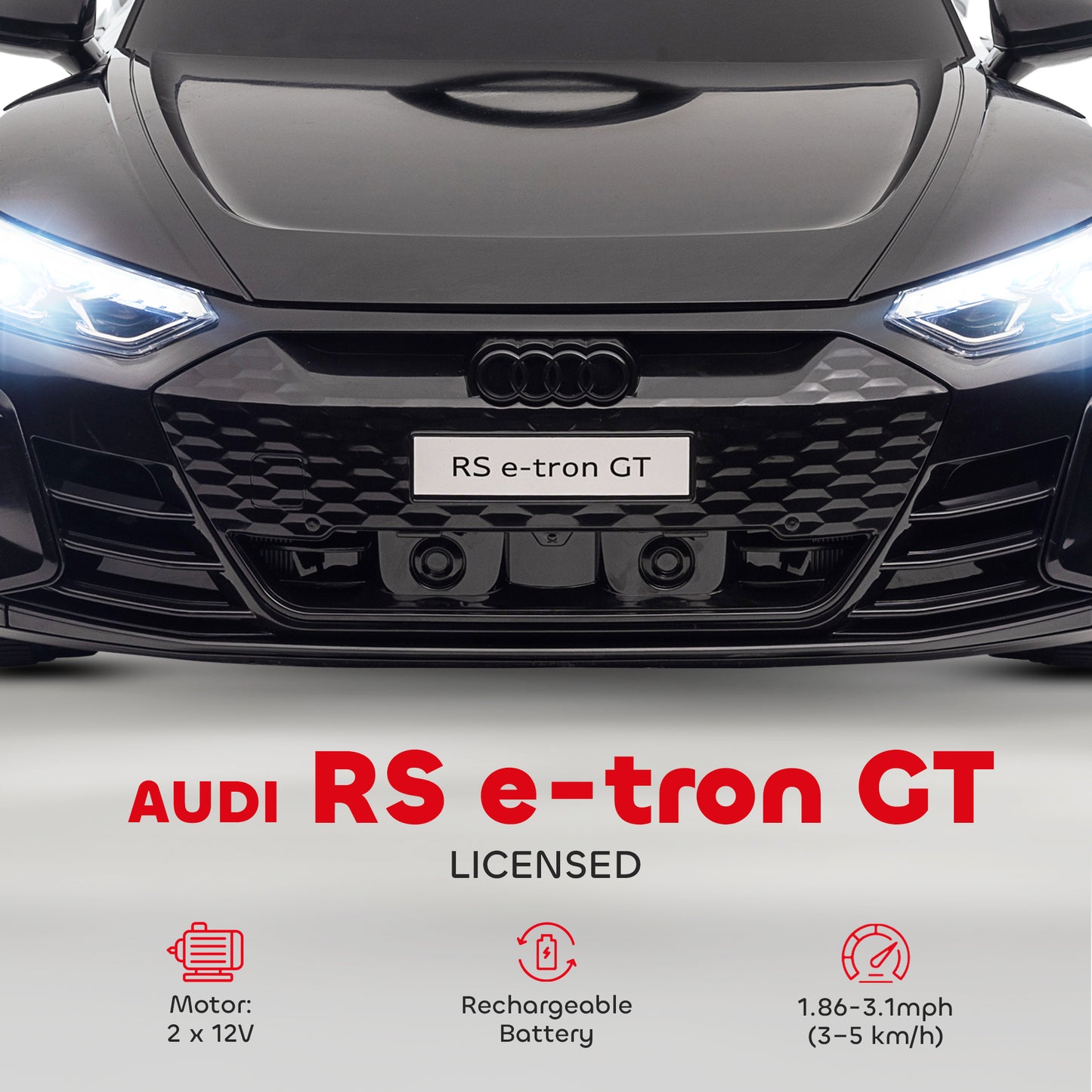 Audi Licensed 12V Kids Electric Ride-On, with Remote Control