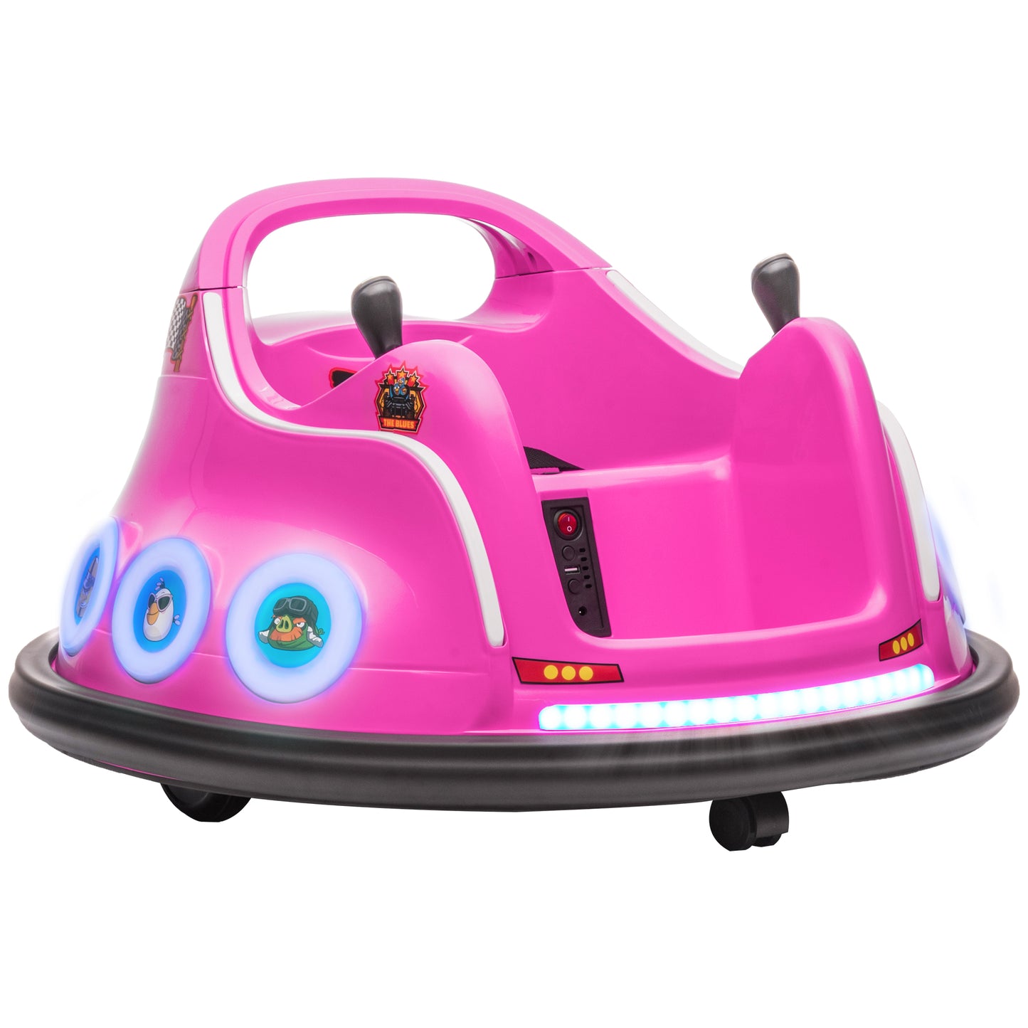 Angry Bird Licensed Waltzer Car, 12V Kids Bumper Car w/ Joysticks