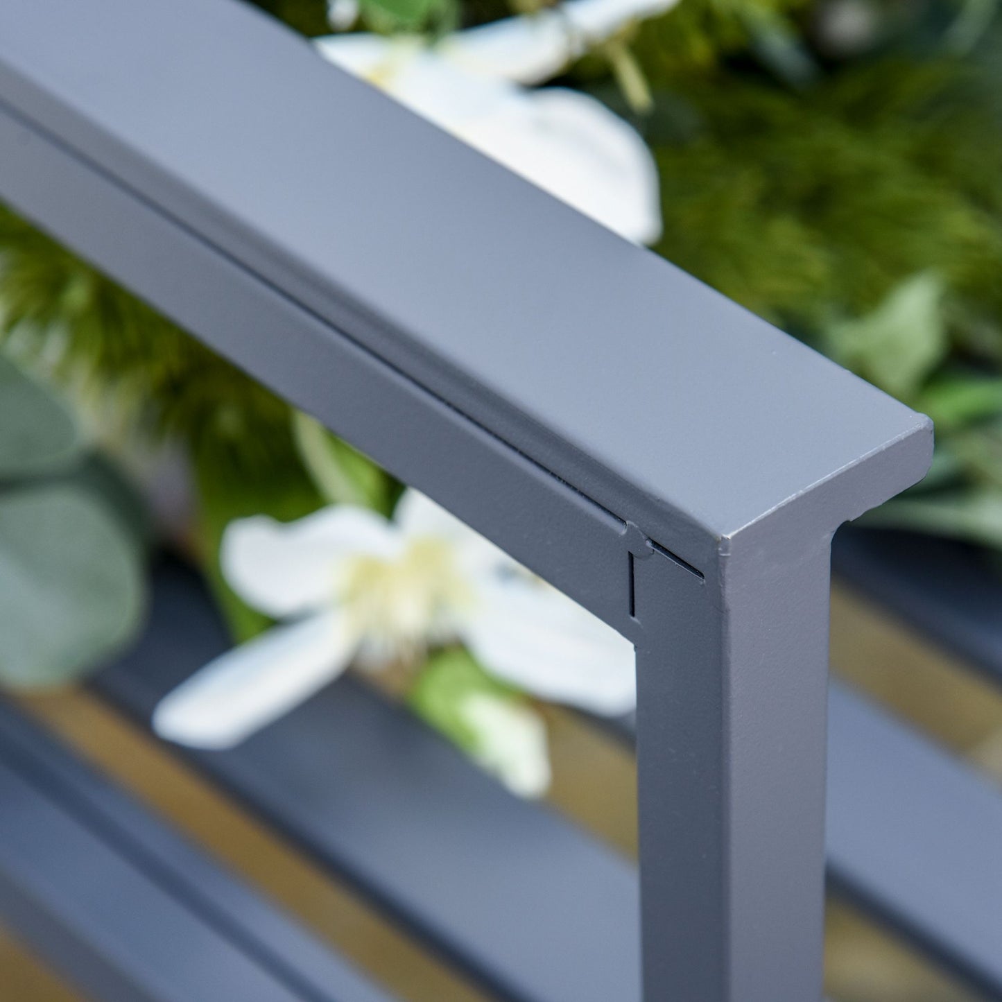 Steel Patio Garden Bench Loveseats