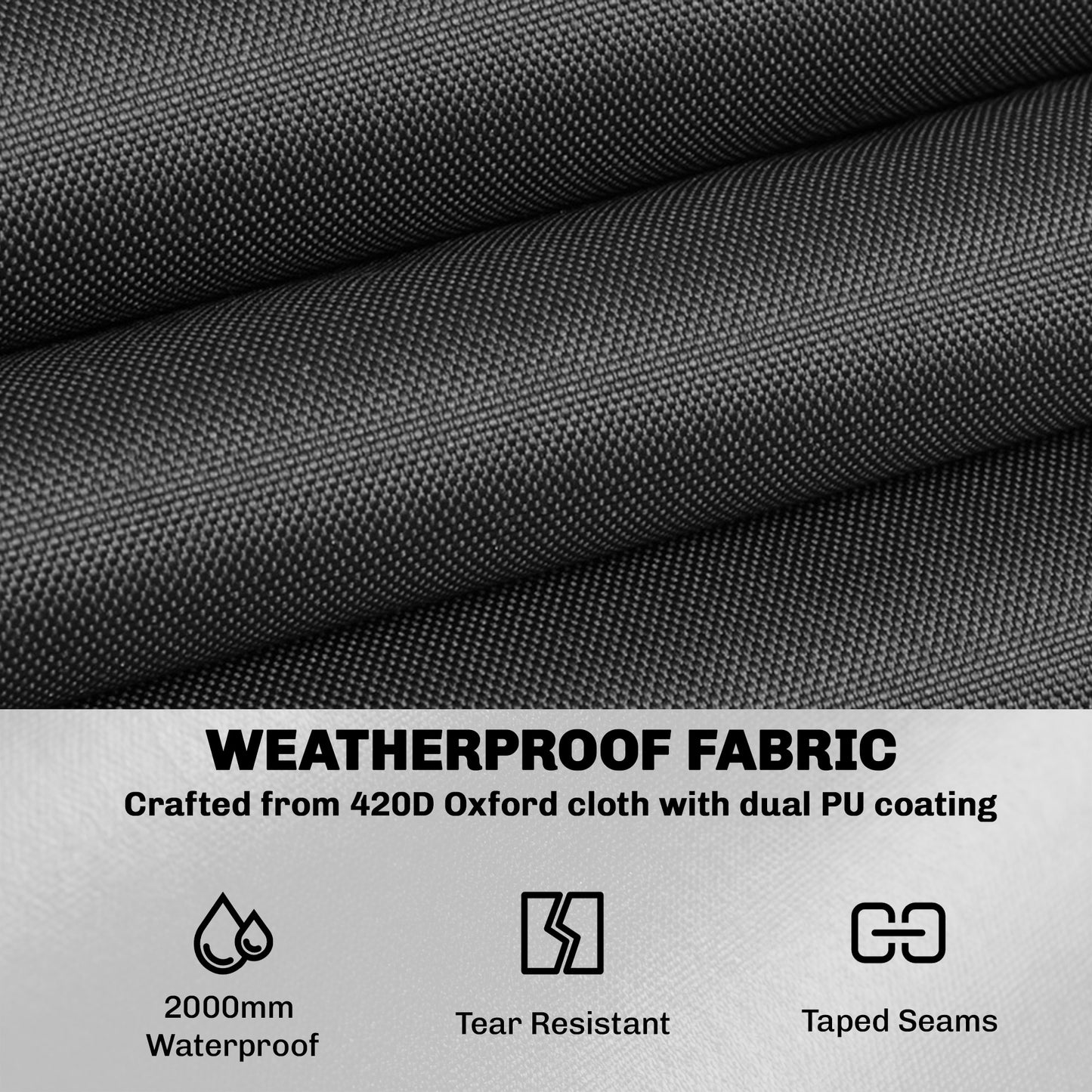 Round Garden Furniture Cover, Waterproof Garden Table Cover