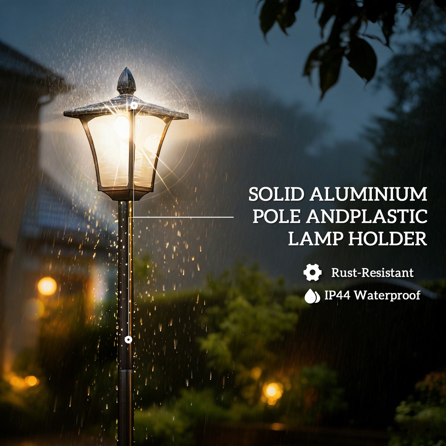 Garden Solar Lamp Post Light