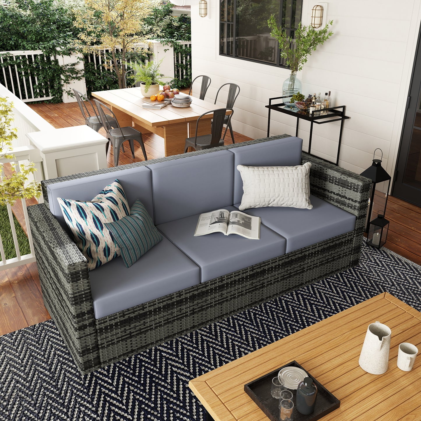 3 Seater All Weather Outdoor Sofa