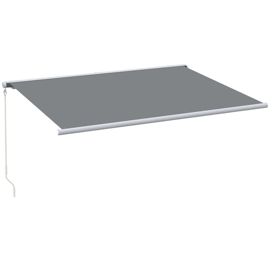 4x3m Full Cassette Electric/Manual Retractable Awning with LED Light