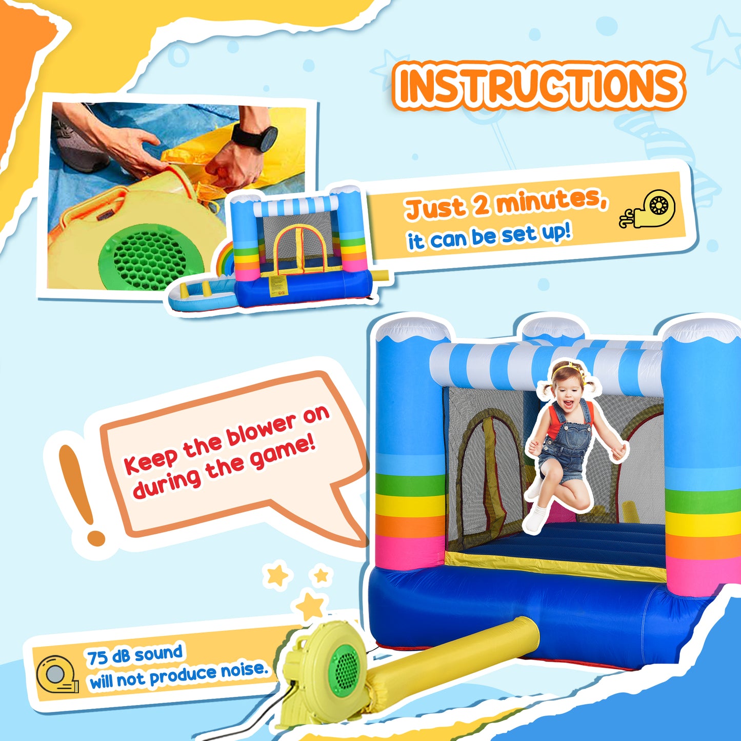 Kids Bounce Castle Inflatable House