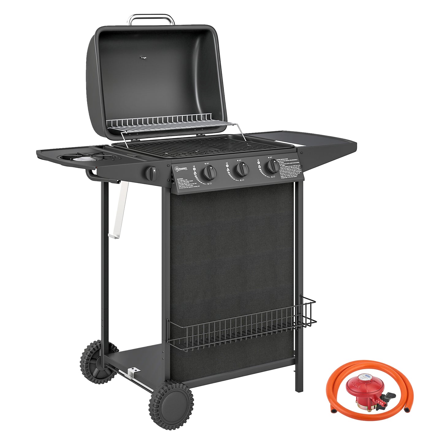 Four Burner Gas Grill BBQ