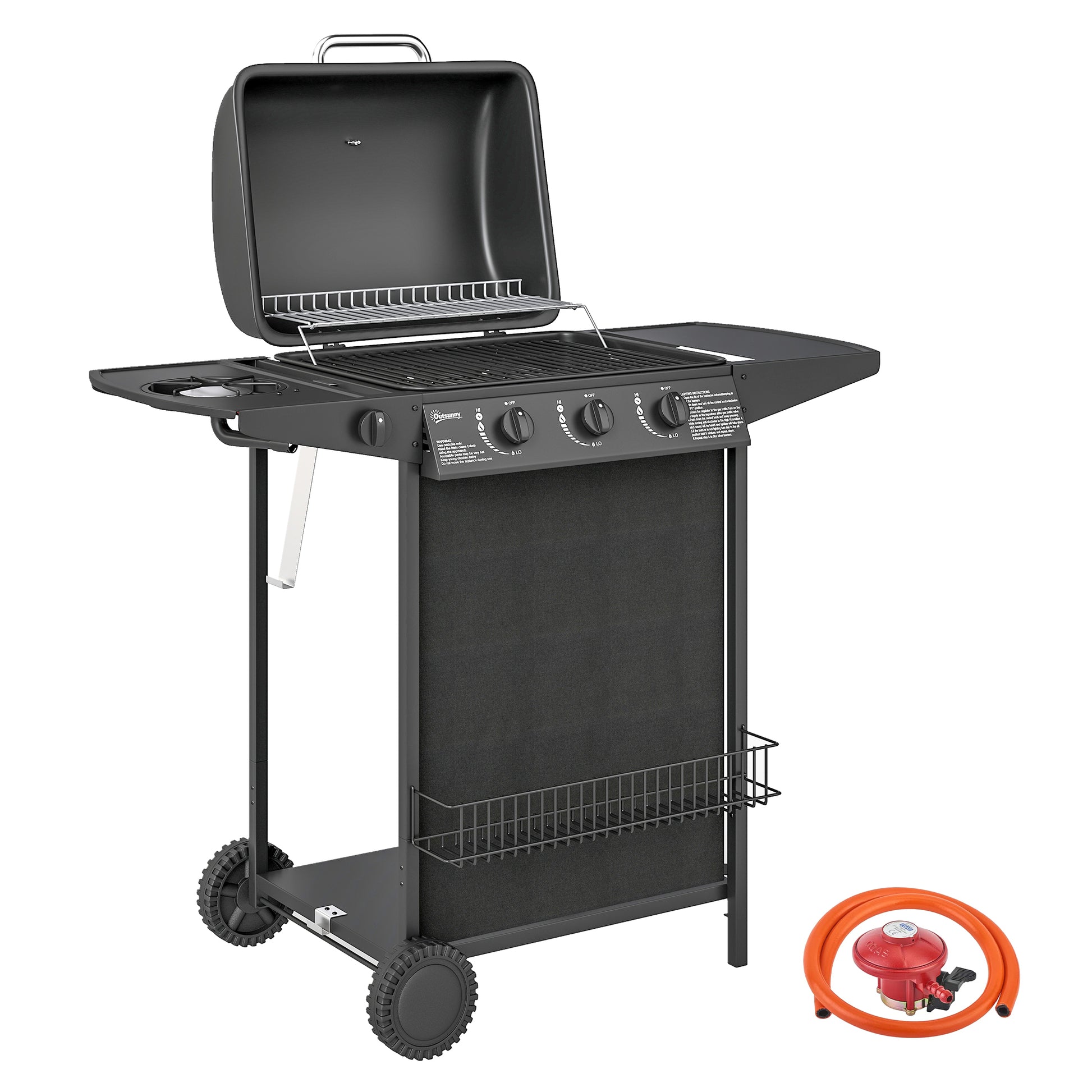 Four Burner Gas Grill BBQ
