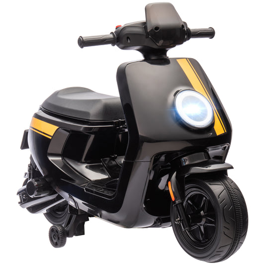 6V Ride on Motorbike, Kids Electric Motorbike w/ Headlights, Music