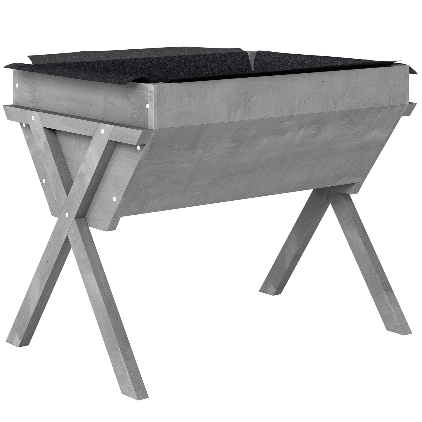 Wooden Raised Garden Bed with Bed Liner