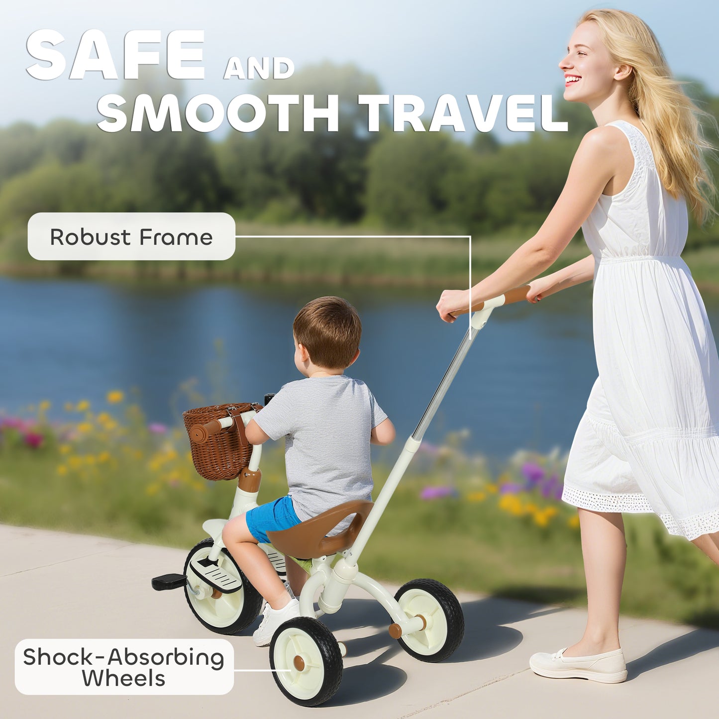2-In-1 Toddler Trike for 2-5 Years Old