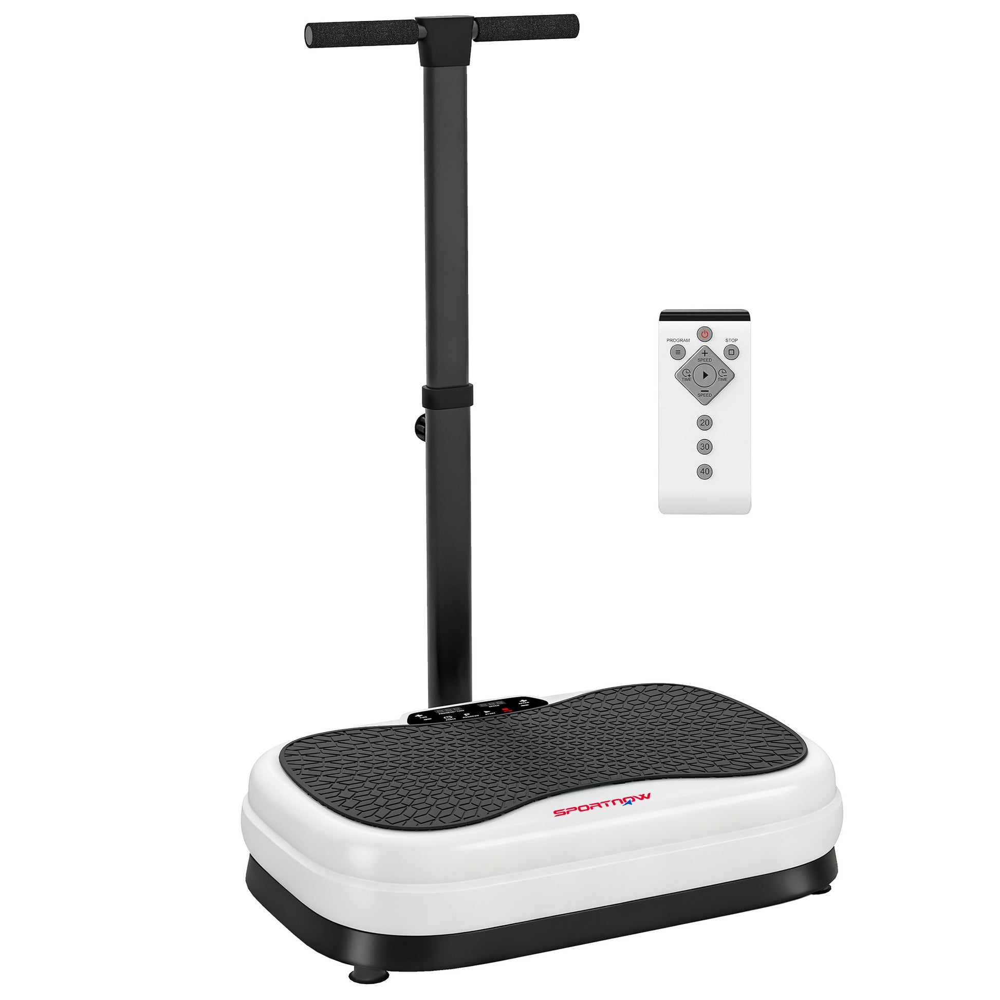 Vibration Plate, with Adjustable/Removable Handle, Preset Modes