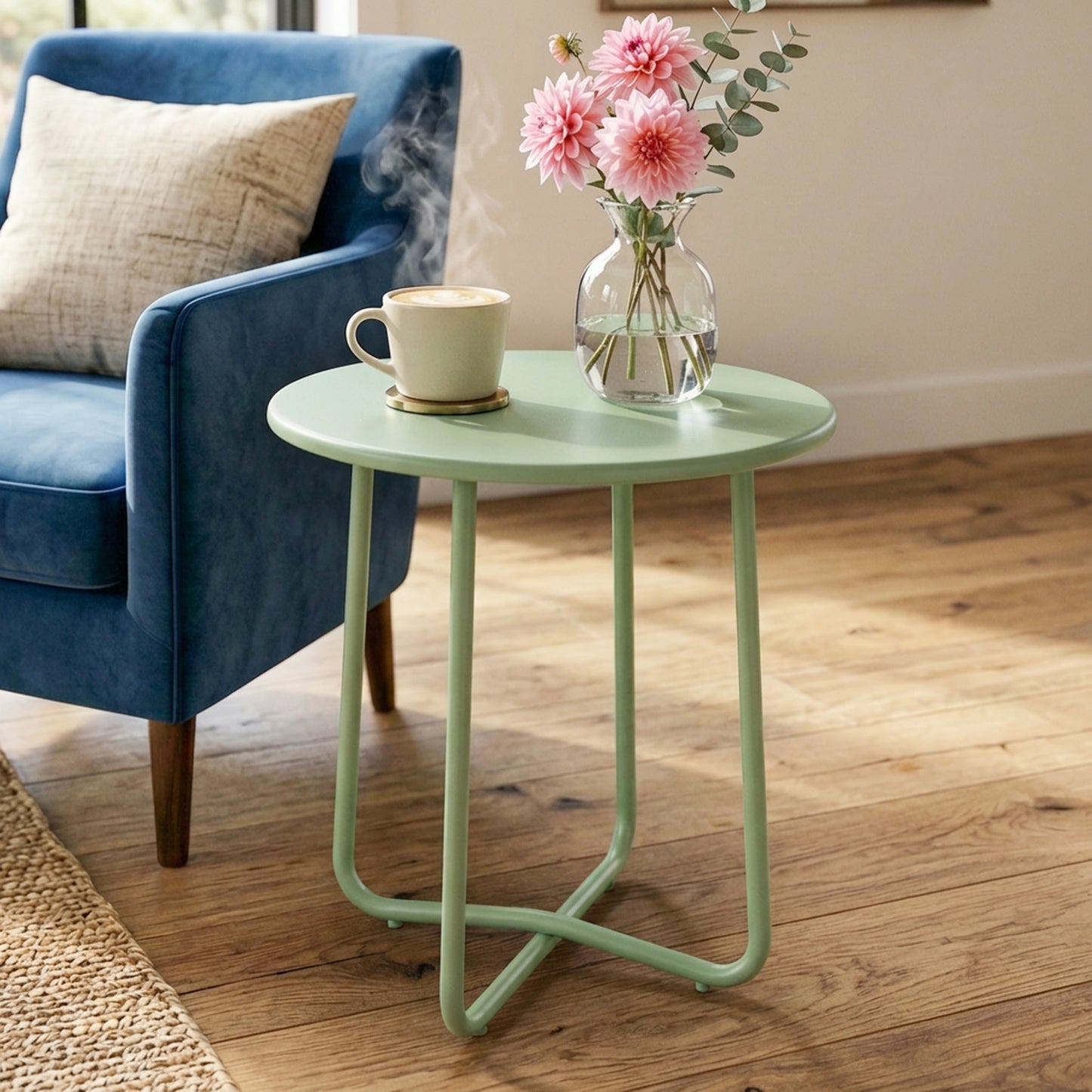 48 cm Round Garden Side Table