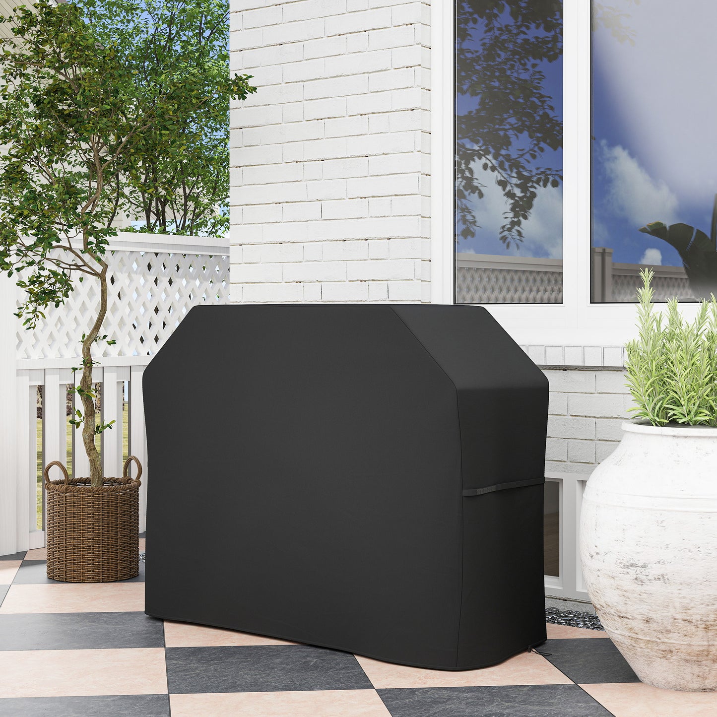 147 x 61cm Plastic Coated Protective Grill Cover