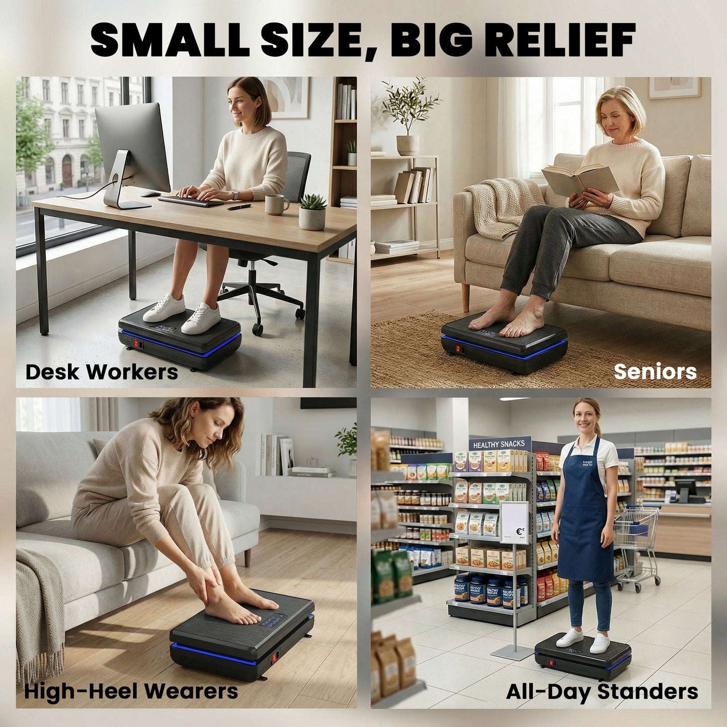 Vibration Plate Exercise Machine with 120 Speed Levels, 5 Programs (1)