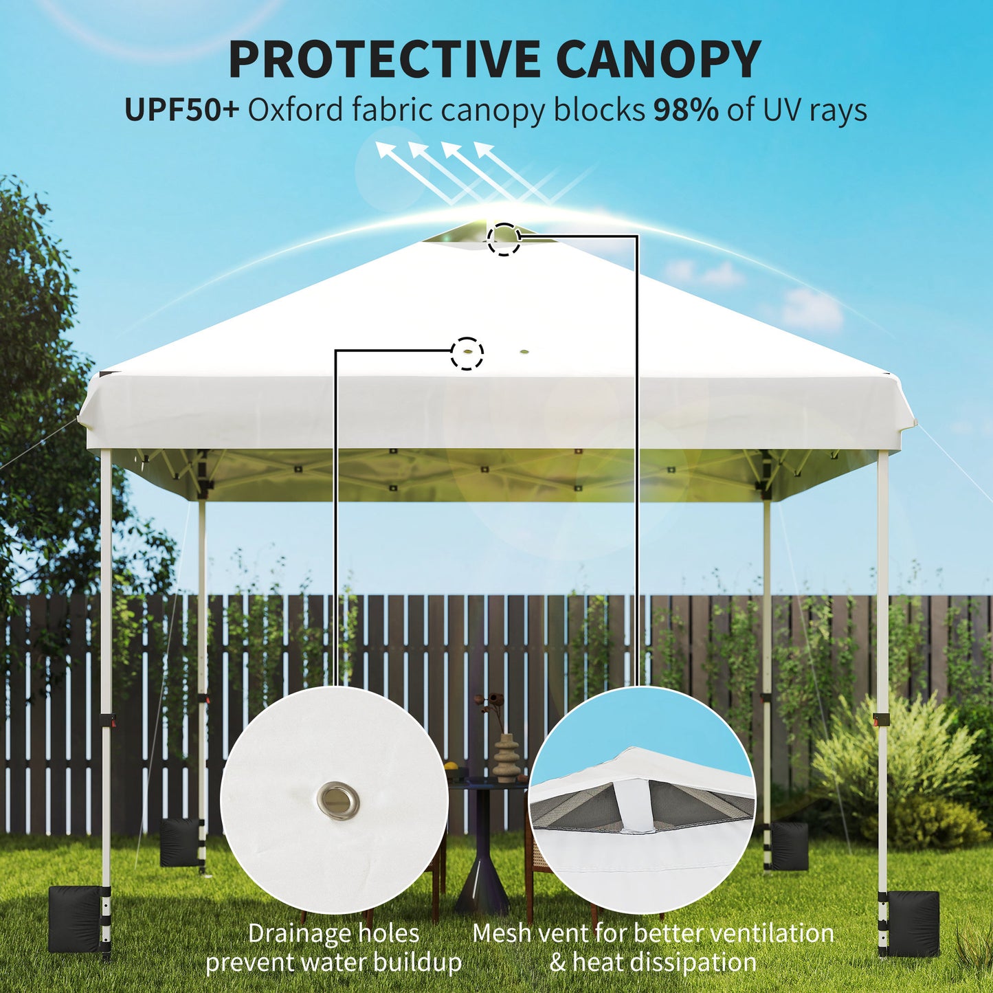 3 x 3 m Pop Up Gazebo with Wheels