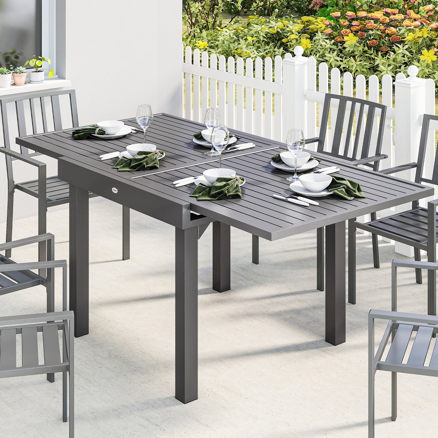 Extending Garden Table for 4-8 People