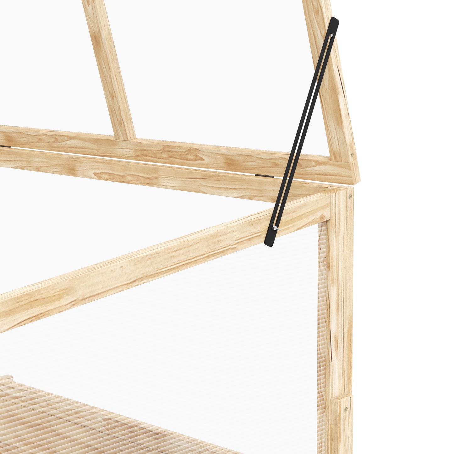 2-In-1 Wooden Greenhouse Planter Box
