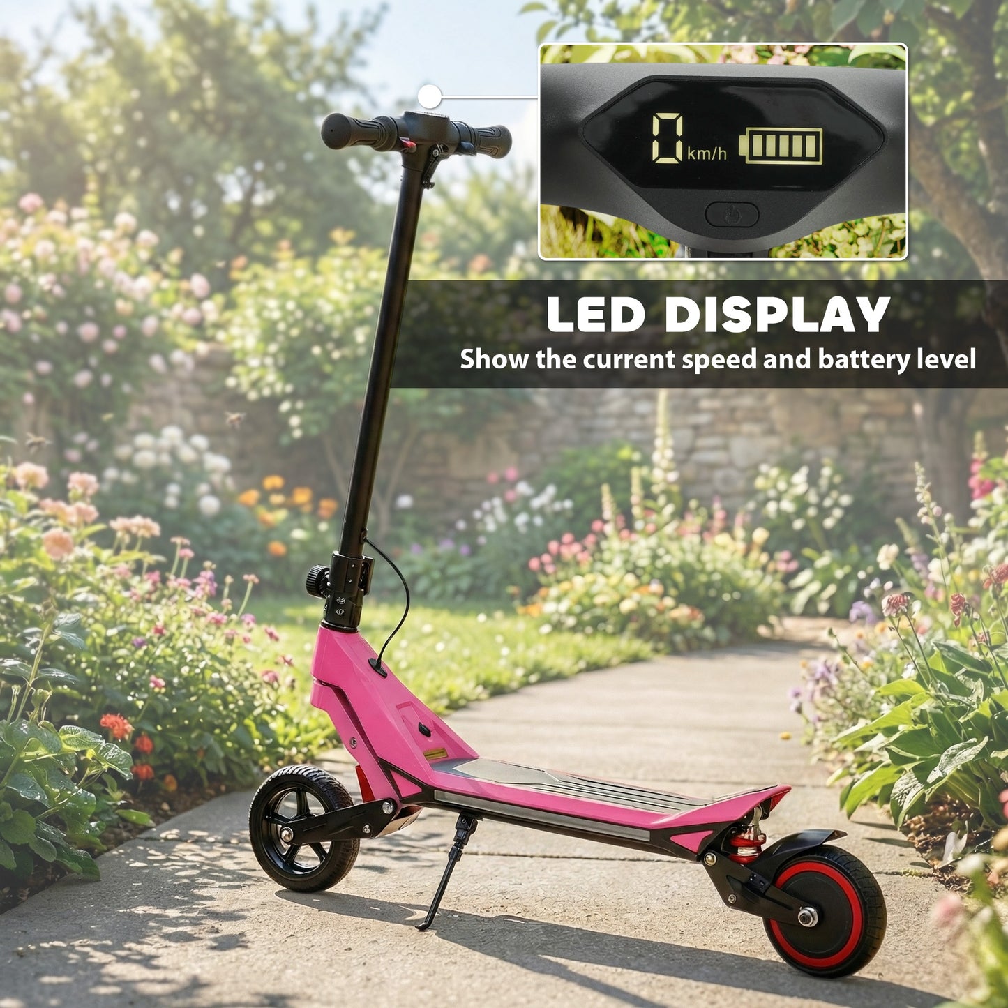 Electric Scooter for Kids, Foldable E Scooter for Age Age 6+