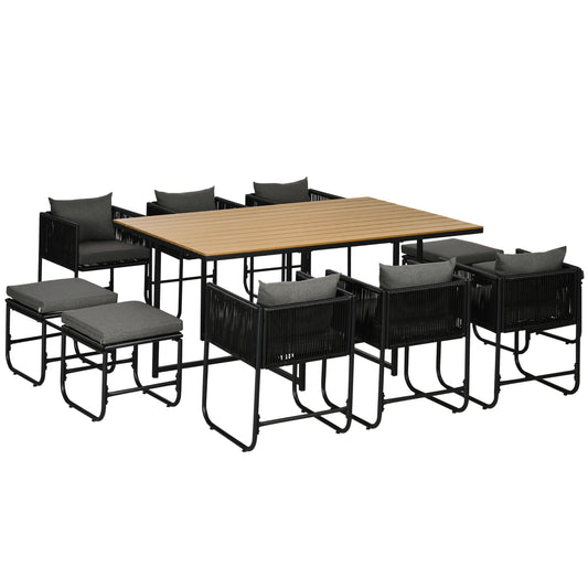 10 Seater Rattan Cube Garden Furniture Set