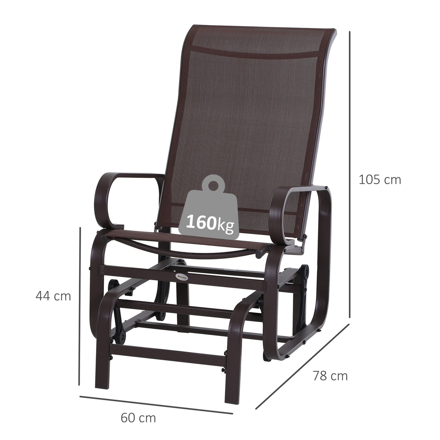 Outdoor Gliding Rocking Chair (1)