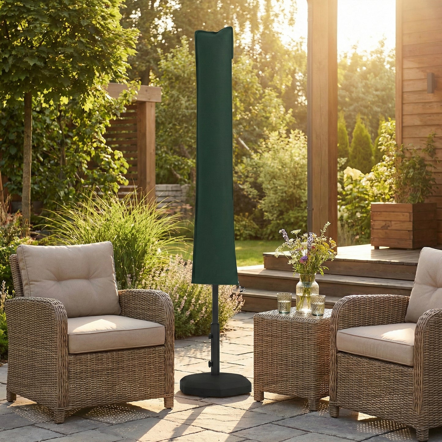 Parasol Cover, Cantilever Umbrella Cover for 2-3.5 m Parasols (1)