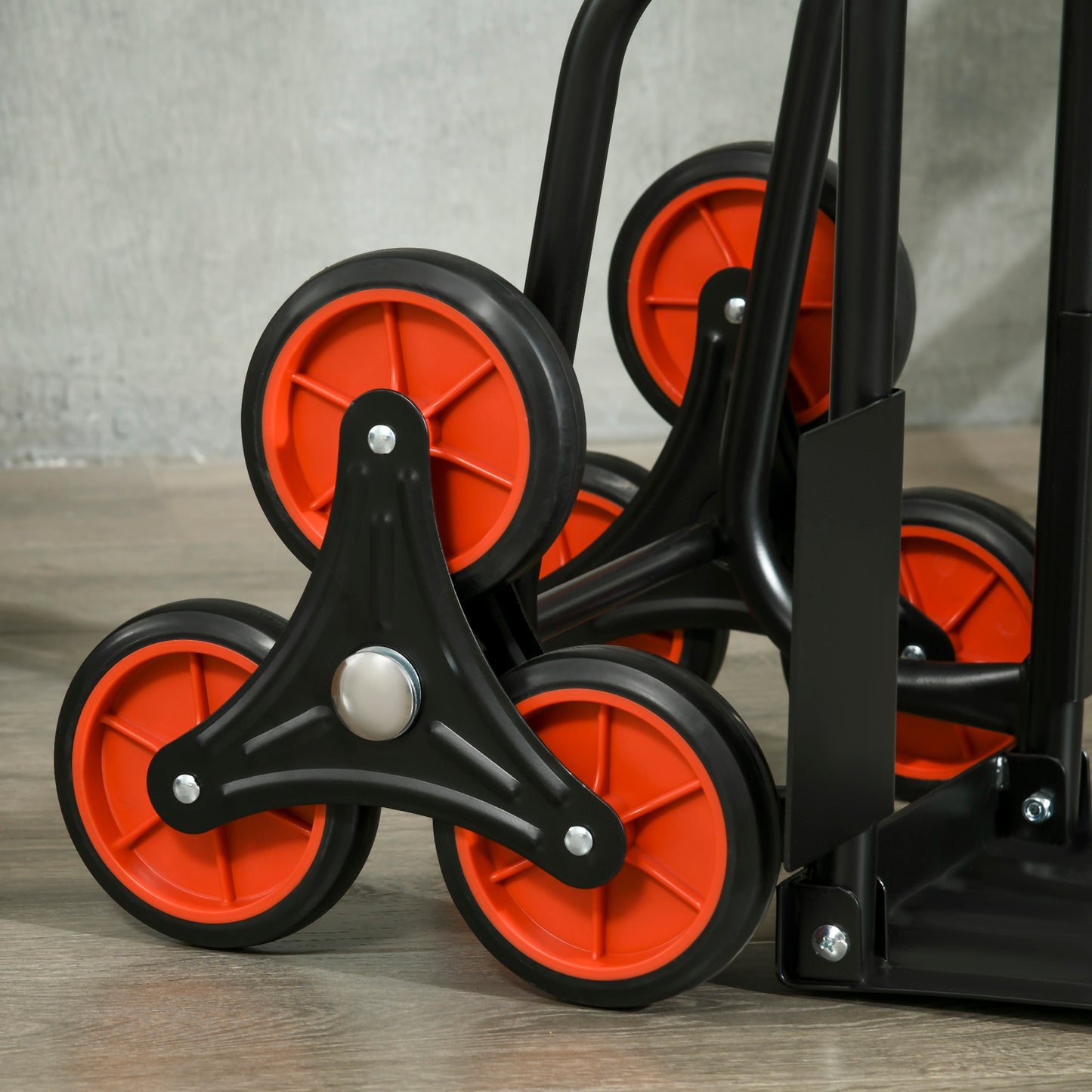 Stair Climbing Hand Truck, Heavy Duty Foldable Trolley on Wheels