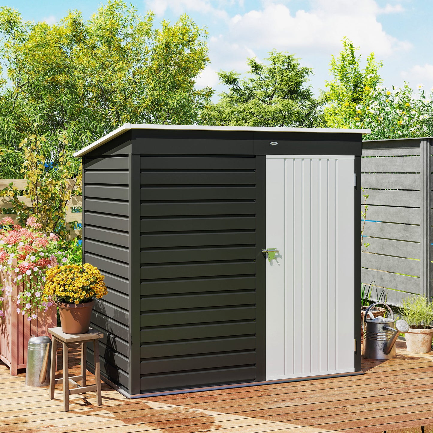 6 x 4ft Metal Garden Storage Shed