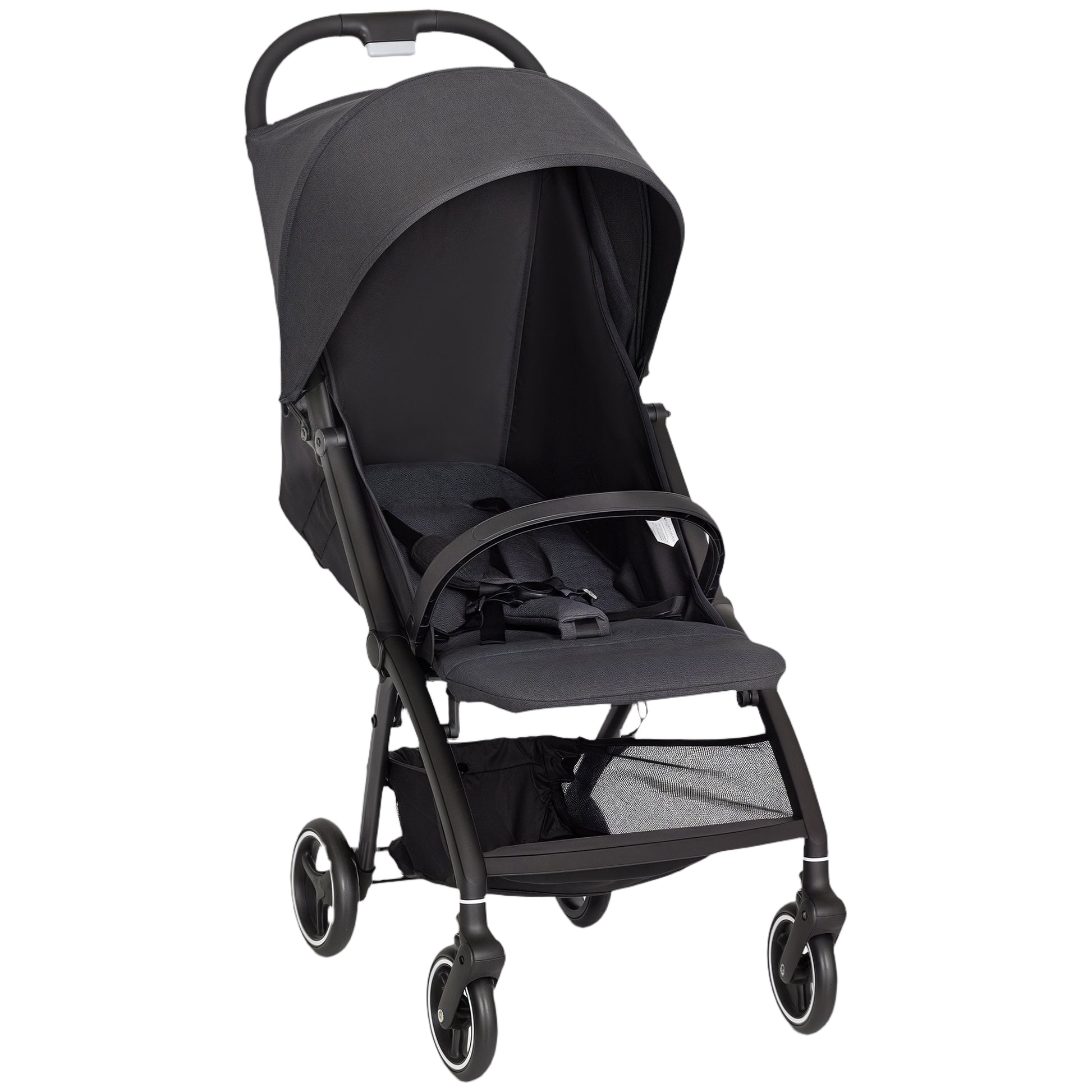 Travel Stroller, Lightweight Pushchair, Compact Buggy with Canopy