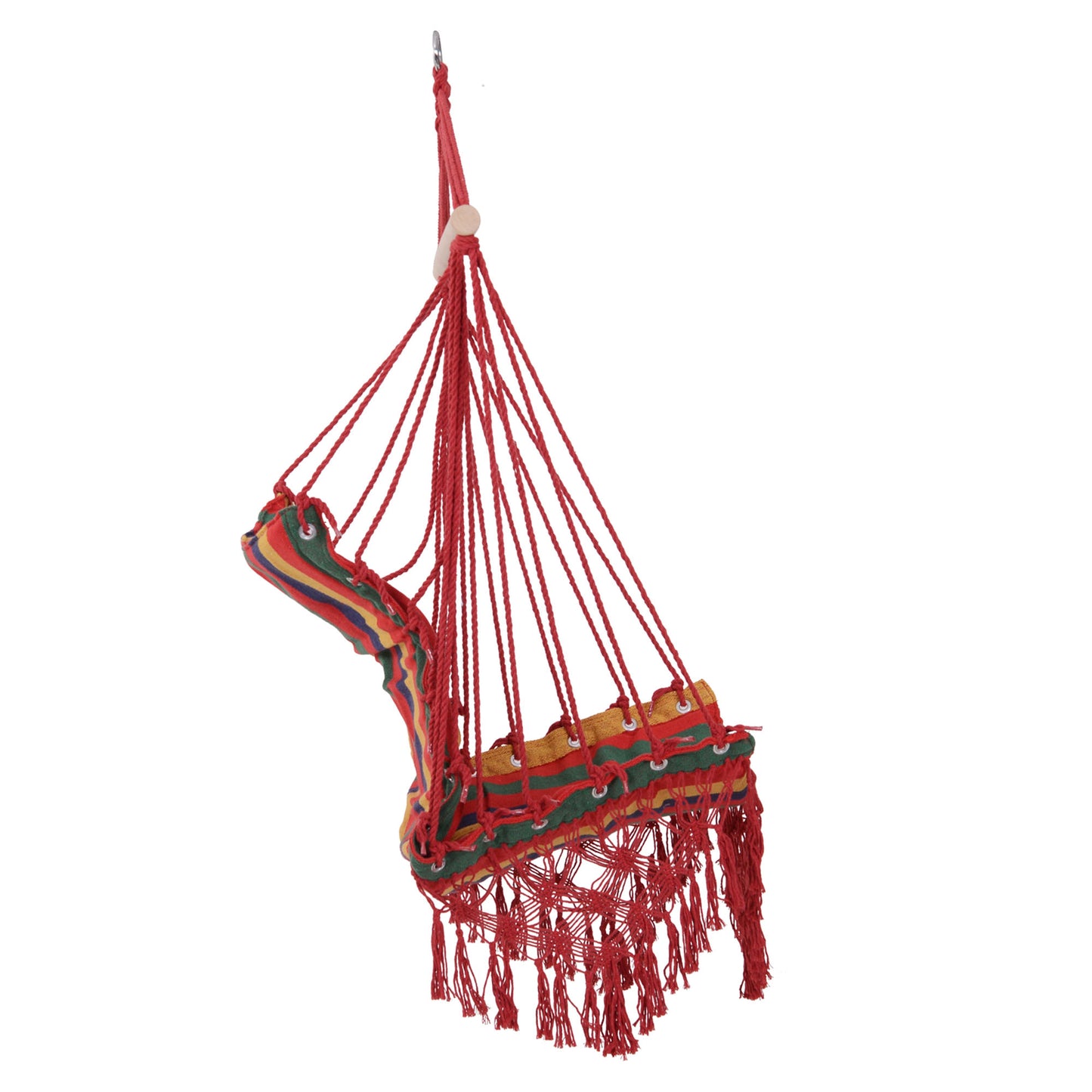 Hammock Chair Swing Colourful Striped Tree Hanging Seat Porch