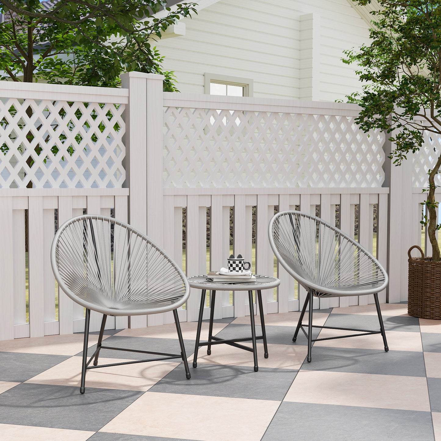 3 Pieces Rattan Bistro Set (6)