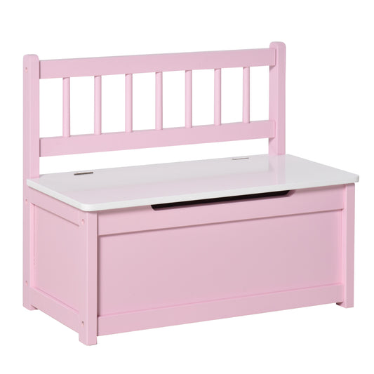2 In 1 Wooden Toy Box, Seat Storage Bench